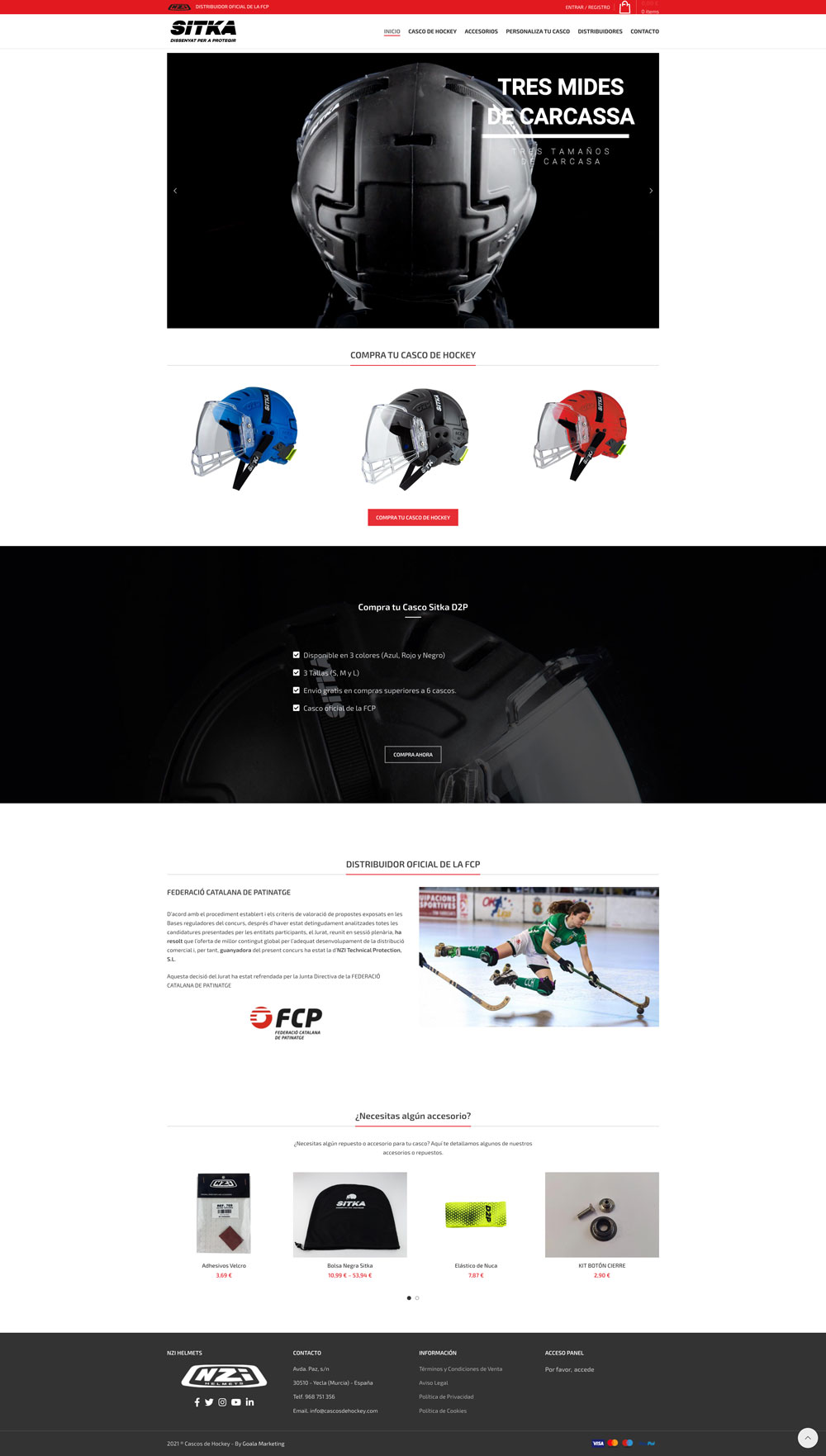 cascos de hockey web