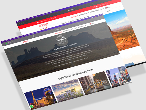 diseño web agencia de tours y excursiones